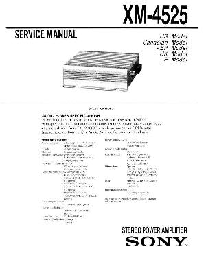 Сервисная инструкция Sony XM-4525 ― Manual-Shop.ru
