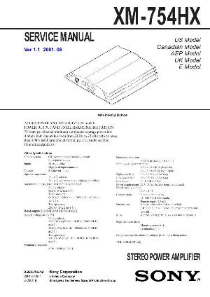 Service manual Sony XM-754HX ― Manual-Shop.ru