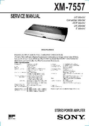 Сервисная инструкция Sony XM-7557 ― Manual-Shop.ru