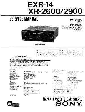Сервисная инструкция Sony XR-2600, XR-2900 ― Manual-Shop.ru