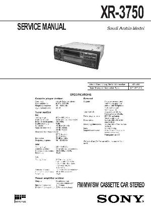 Сервисная инструкция Sony XR-3750 ― Manual-Shop.ru