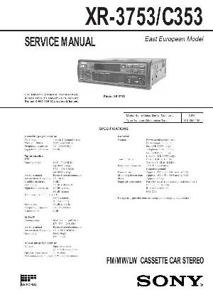 Сервисная инструкция Sony XR-3753, XR-C353 ― Manual-Shop.ru