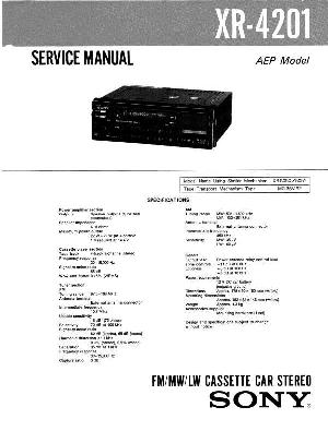 Сервисная инструкция Sony XR-4201 ― Manual-Shop.ru
