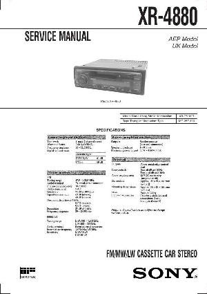 Сервисная инструкция Sony XR-4880 ― Manual-Shop.ru