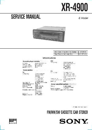 Сервисная инструкция Sony XR-4900 ― Manual-Shop.ru