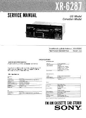 Сервисная инструкция Sony XR-6287 ― Manual-Shop.ru