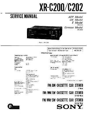 Сервисная инструкция Sony XR-C200, XR-C202 ― Manual-Shop.ru