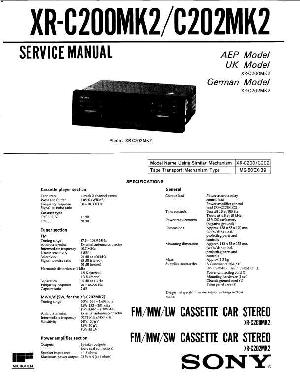 Сервисная инструкция Sony XR-C200MK2, XR-C202MK2 ― Manual-Shop.ru