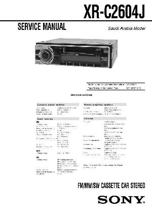 Сервисная инструкция Sony XR-C2604J ― Manual-Shop.ru