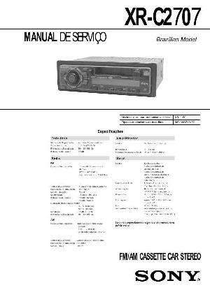 Сервисная инструкция Sony XR-C2707 ― Manual-Shop.ru