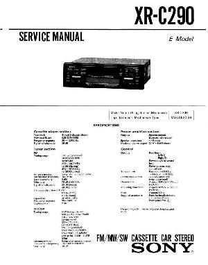 Сервисная инструкция Sony XR-C290 ― Manual-Shop.ru