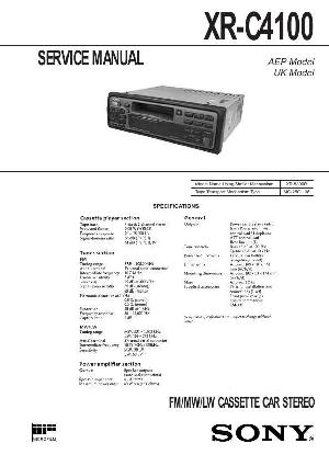 Сервисная инструкция Sony XR-C4100 ― Manual-Shop.ru