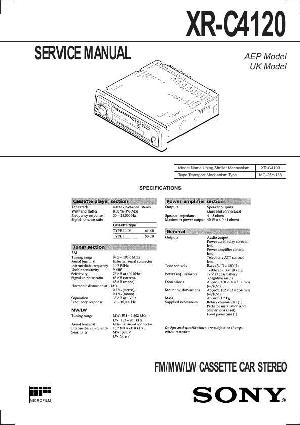 Сервисная инструкция Sony XR-C4120 ― Manual-Shop.ru