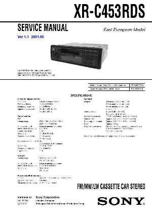 Сервисная инструкция Sony XR-C453RDS ― Manual-Shop.ru