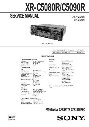 Сервисная инструкция Sony XR-C5080R, XR-C5090R ― Manual-Shop.ru