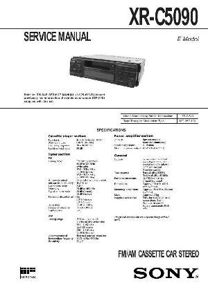 Сервисная инструкция Sony XR-C5090 ― Manual-Shop.ru