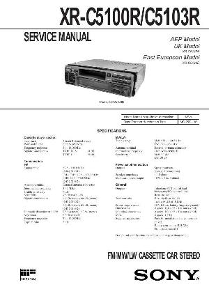 Сервисная инструкция Sony XR-C5100R, XR-C5103R ― Manual-Shop.ru