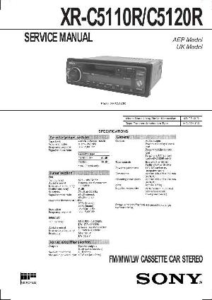 Сервисная инструкция Sony XR-C5110R, XR-C5120R ― Manual-Shop.ru