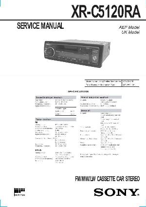 Сервисная инструкция Sony XR-C5120RA ― Manual-Shop.ru