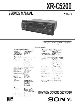 Сервисная инструкция Sony XR-C5200 ― Manual-Shop.ru