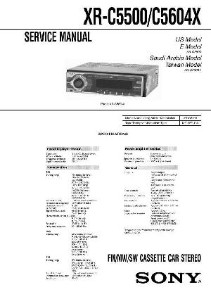 Service manual Sony XR-C5500, XR-C5604X ― Manual-Shop.ru