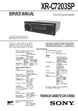 Сервисная инструкция Sony XR-C7203SP ― Manual-Shop.ru