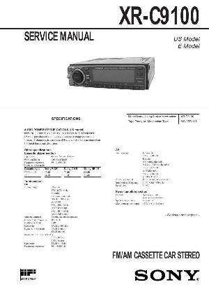 Service manual Sony XR-C9100 ― Manual-Shop.ru
