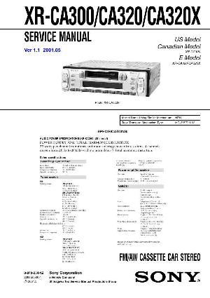 Сервисная инструкция Sony XR-CA320X ― Manual-Shop.ru