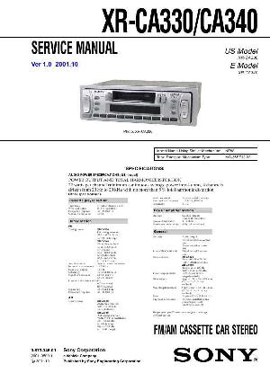 Service manual Sony XR-CA330, XR-CA340 ― Manual-Shop.ru