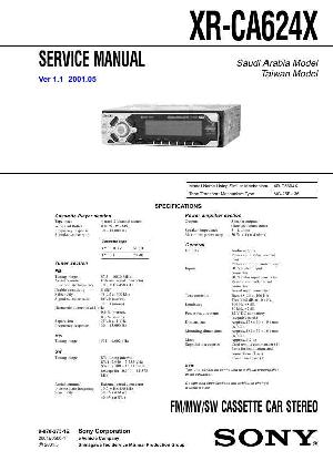 Service manual Sony XR-CA624X ― Manual-Shop.ru