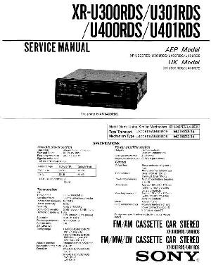 Service manual Sony XR-U300RDS, XR-U301RDS, XR-U400RDS, XR-U401RDS ― Manual-Shop.ru