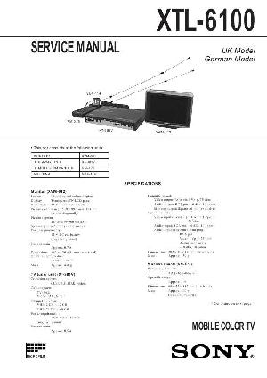Сервисная инструкция Sony XTL-6100 ― Manual-Shop.ru