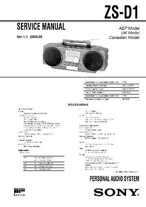 Service manual Sony ZS-D1 ― Manual-Shop.ru
