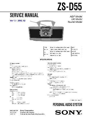 Service manual Sony ZS-D55 ― Manual-Shop.ru