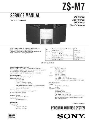 Service manual Sony ZS-M7 ― Manual-Shop.ru