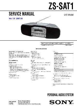 Service manual Sony ZS-SAT1 ― Manual-Shop.ru