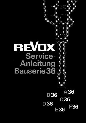Сервисная инструкция Studer (Revox) A36, B36, C36, D36, E36, F36  ― Manual-Shop.ru