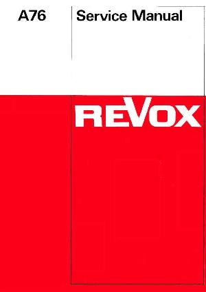 Сервисная инструкция Studer (Revox) A76  ― Manual-Shop.ru