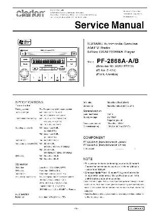 Сервисная инструкция Clarion PF-2868A ― Manual-Shop.ru
