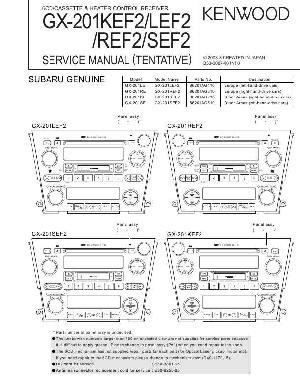 Сервисная инструкция SUBARU Kenwood GX-201KEF ― Manual-Shop.ru