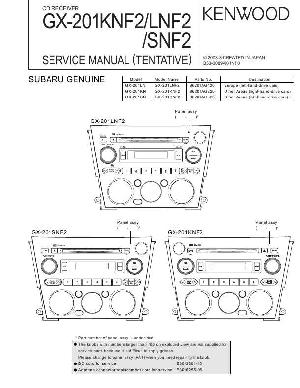 Service manual SUBARU Kenwood GX-201KNF ― Manual-Shop.ru