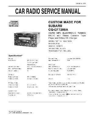 Сервисная инструкция Panasonic CQ-EF7280A ― Manual-Shop.ru