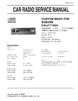 Service manual Panasonic CQ-JF7160A ― Manual-Shop.ru
