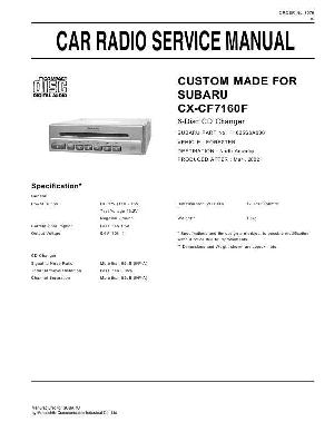 Сервисная инструкция Panasonic CX-CF7160F ― Manual-Shop.ru