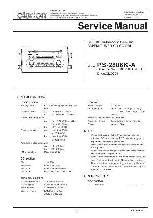 Сервисная инструкция Clarion PS-2808K-A ― Manual-Shop.ru