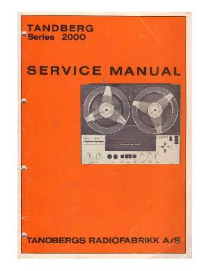 Service manual Tandberg 2000 ― Manual-Shop.ru