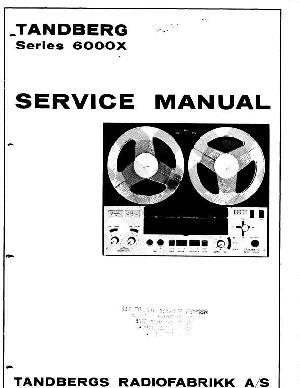 Сервисная инструкция Tandberg 6000X ― Manual-Shop.ru