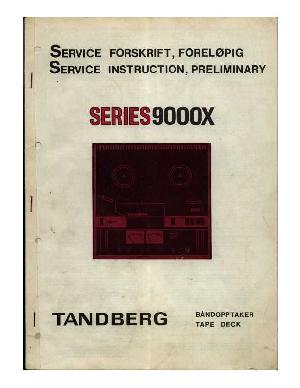 Service manual Tandberg 9000X ― Manual-Shop.ru