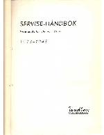 Сервисная инструкция Tandberg SERVISE HANDBOOK 1933-1948