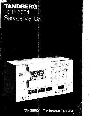 Service manual Tandberg TCD-3004  ― Manual-Shop.ru
